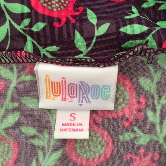 🌹3/$25🌹Slinky LulaRoe Purple&Fuchsia Azure Skirt - Picture 7 of 8